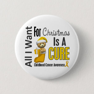 Chapa Redonda De 5 Cm Todos lo que quiero para el cáncer de la niñez d