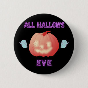 Chapa Redonda De 5 Cm Todos los Halloween Halloween Calabaza y fantasmas