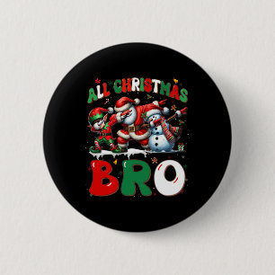 Chapa Redonda De 5 Cm Todos los Navidades hermanos Xmas Santa Elf Snowma