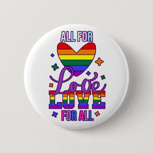 Chapa Redonda De 5 Cm Todos por amor a todos - Orgullo LGBTQ+