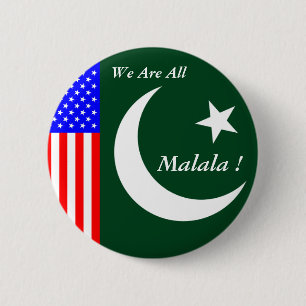CHAPA REDONDA DE 5 CM ¡TODOS SOMOS MALALA!