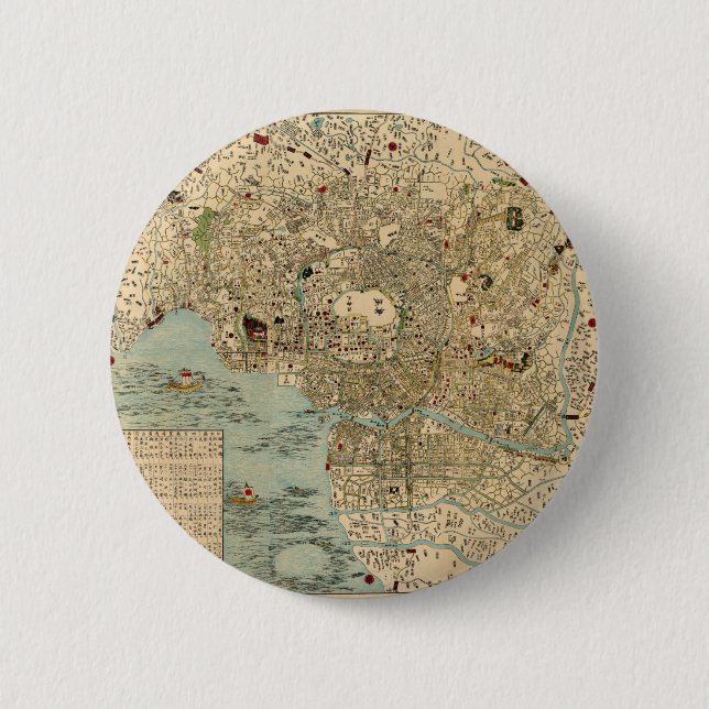 Chapa Redonda De 5 Cm tokyo1854 (Anverso)