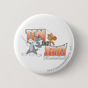 Chapa Redonda De 5 Cm Tom y Jerry Basketball 3