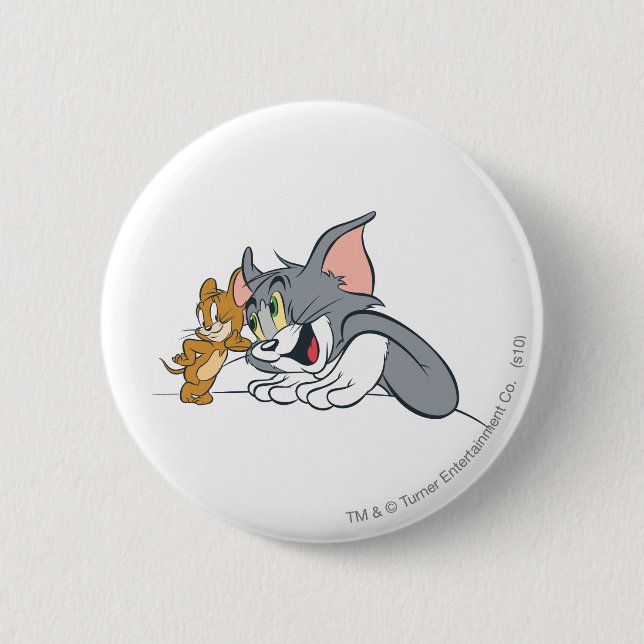 Chapa Redonda De 5 Cm Tom y Jerry Best Buds (Anverso)
