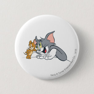 Chapa Redonda De 5 Cm Tom y Jerry Best Buds
