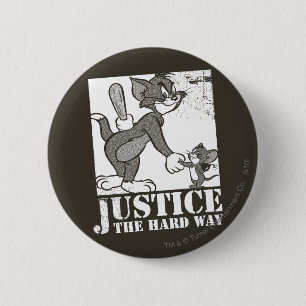 Chapa Redonda De 5 Cm Tom Y Jerry Justice