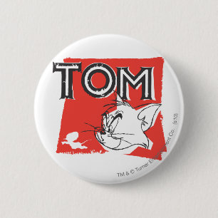 Chapa Redonda De 5 Cm Tom y Jerry Mad Cat