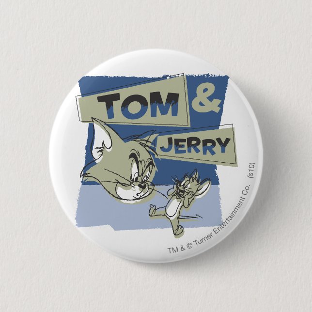 Chapa Redonda De 5 Cm Tom y Jerry Scardey Mouse (Anverso)