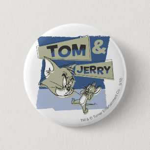 Chapa Redonda De 5 Cm Tom y Jerry Scardey Mouse