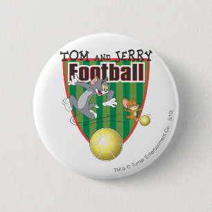 Chapa Redonda De 5 Cm Tom y Jerry Soccer (fútbol) 6