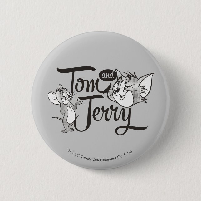 Chapa Redonda De 5 Cm Tom Y Jerry | Tom Y Jerry Parece Dulce (Anverso)