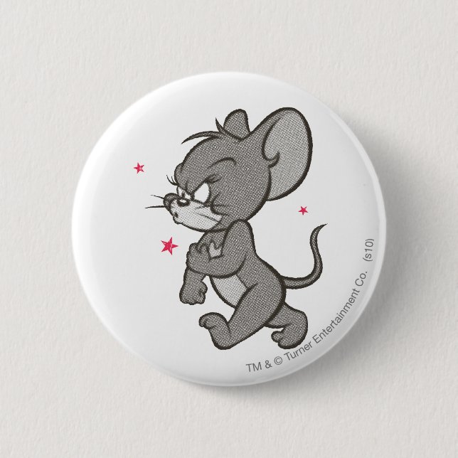 Chapa Redonda De 5 Cm Tom y Jerry Tough Mouse 1 (Anverso)