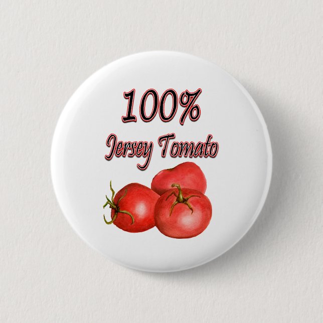 Chapa Redonda De 5 Cm Tomate 100% del jersey (Anverso)