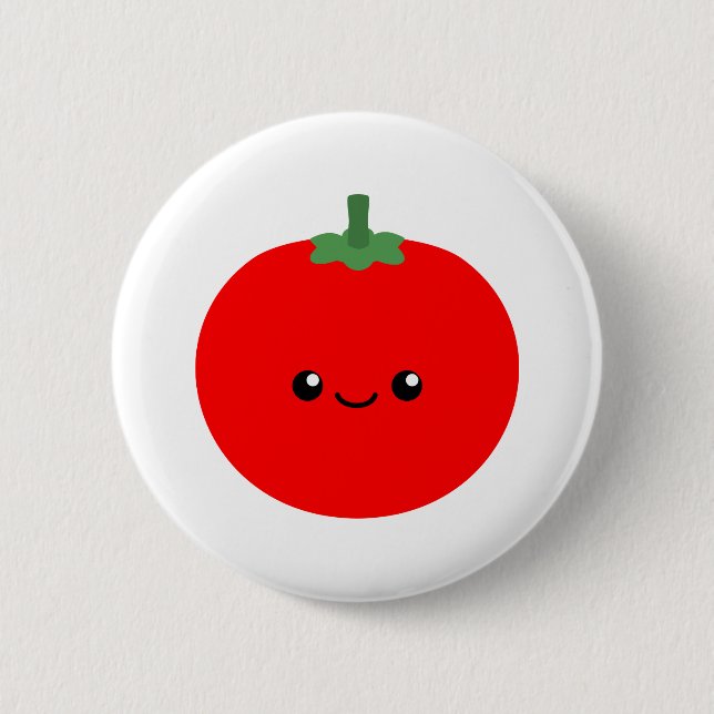 Chapa Redonda De 5 Cm Tomate lindo (Anverso)