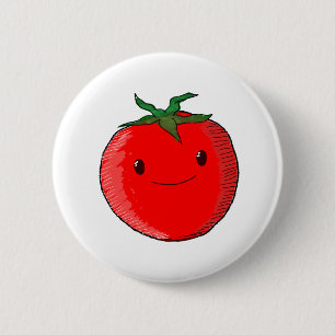 Chapa Redonda De 5 Cm Tomate Personalizado lindo