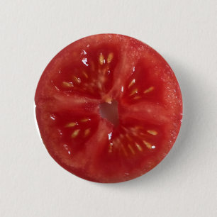 Chapa Redonda De 5 Cm Tomate rojo jugoso