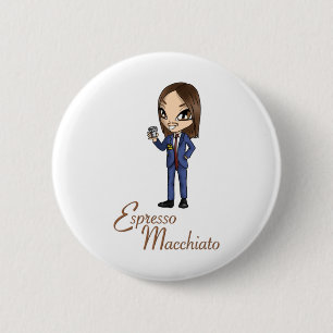 Chapa Redonda De 5 Cm Tommy Cash Espresso Macchiato Eurovisión 2025 Esto