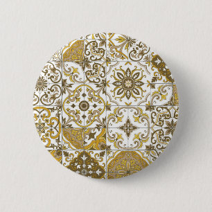 Chapa Redonda De 5 Cm tonos mediterráneos/ azulejos