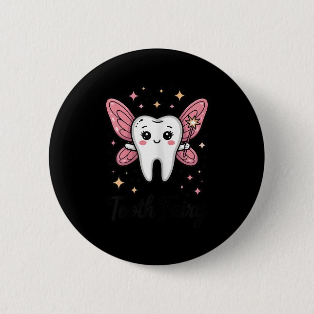 Chapa Redonda De 5 Cm Tooth Fairy Halloween  (Anverso)