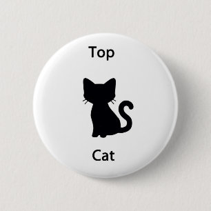 Chapa Redonda De 5 Cm Top Cat