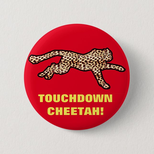 CHAPA REDONDA DE 5 CM ¡TOQUEDO CHEETAH! (Anverso)
