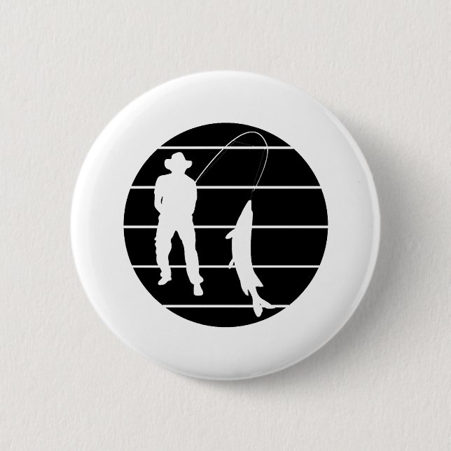 Chapa Redonda De 5 Cm Torneo de pesca de caña de pescar (Anverso)