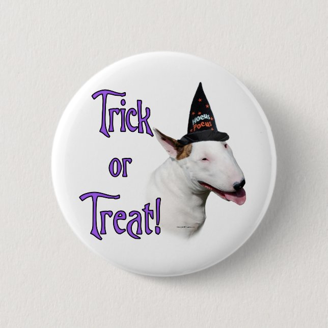 Chapa Redonda De 5 Cm Toro Terrier (Anverso)