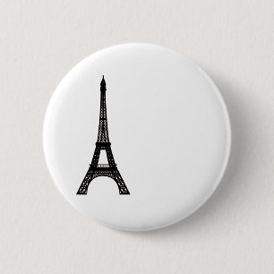 Chapa Redonda De 5 Cm Torre Eiffel de París