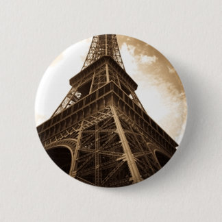 Chapa Redonda De 5 Cm Torre Eiffel París