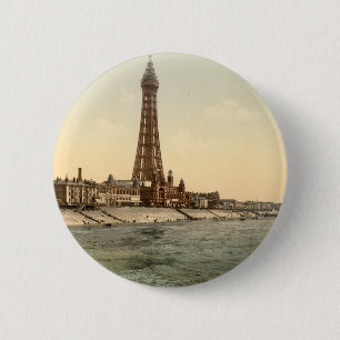 Chapa Redonda De 5 Cm Torre I, Lancashire, Inglaterra de Blackpool
