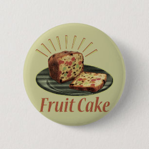 Chapa Redonda De 5 Cm Torta de la fruta del Fruitcake