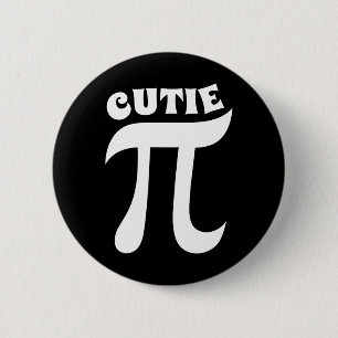 Chapa Redonda De 5 Cm Torta linda divertido día del Pi profesor de matem