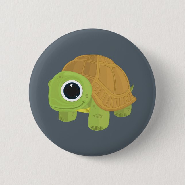 Chapa Redonda De 5 Cm Tortuga (Anverso)