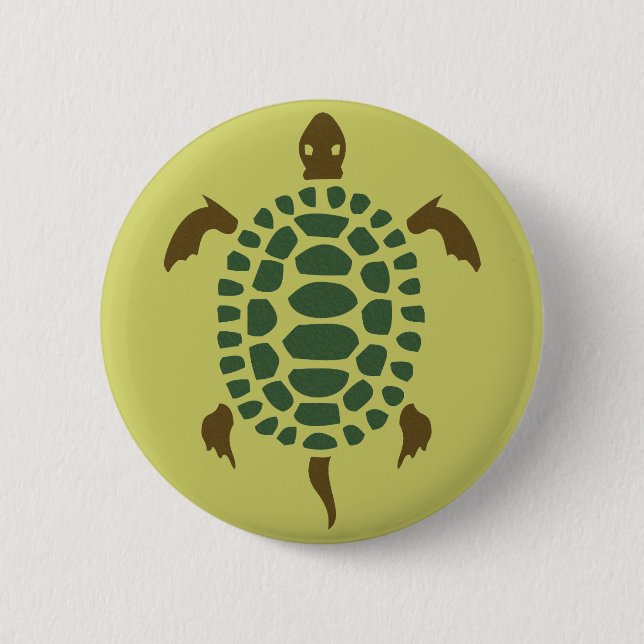 Chapa Redonda De 5 Cm Tortuga (Anverso)