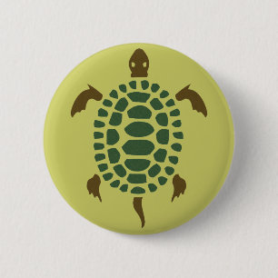 Chapa Redonda De 5 Cm Tortuga