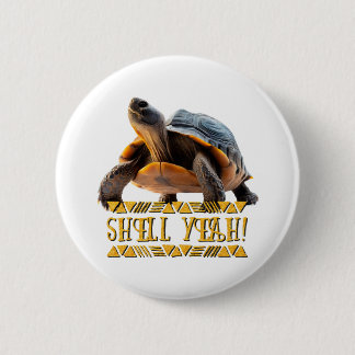 Chapa Redonda De 5 Cm ¡Tortuga 001 Shell Sí!