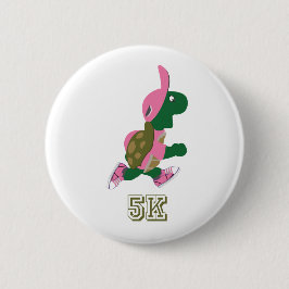 Chapa Redonda De 5 Cm Tortuga 5K - Rosa