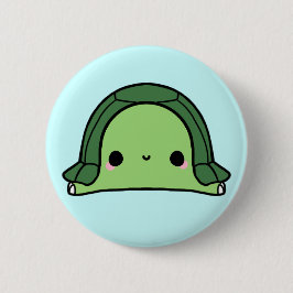 Chapa Redonda De 5 Cm Tortuga de Kawaii (usted cambia el fondo!)