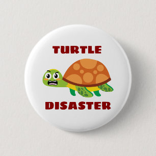 Chapa Redonda De 5 Cm Tortuga desatadora Tortuga