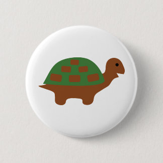 Chapa Redonda De 5 Cm tortuga divertida