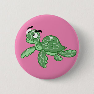 Chapa Redonda De 5 Cm Tortuga marina personalizado