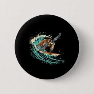 Chapa Redonda De 5 Cm Tortuga Marina Surf Ocean Tortuga Marina Océano An