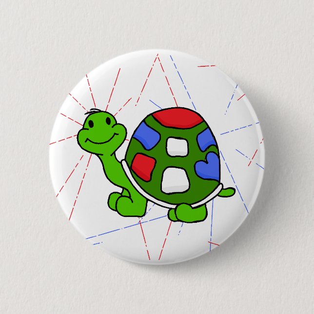 Chapa Redonda De 5 Cm ¡Tortuga pop 4! (Anverso)