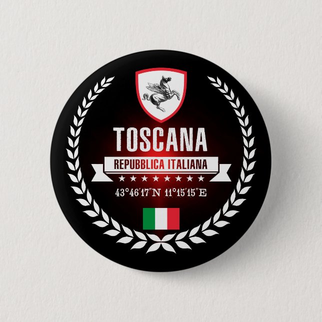 Chapa Redonda De 5 Cm Toscana (Anverso)