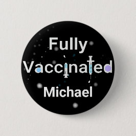 Chapa Redonda De 5 Cm Totalmente vacunado