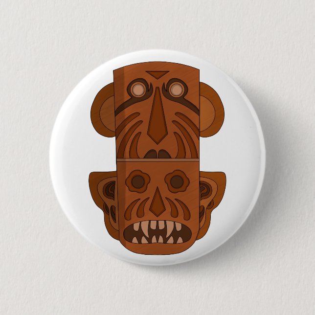 Chapa Redonda De 5 Cm Totem (Anverso)