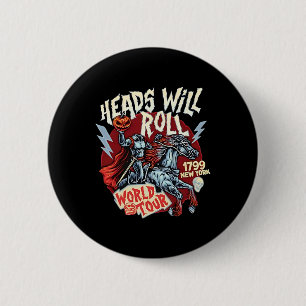 Chapa Redonda De 5 Cm Tour Mundial de Caras 1799 Halloween en Nueva York