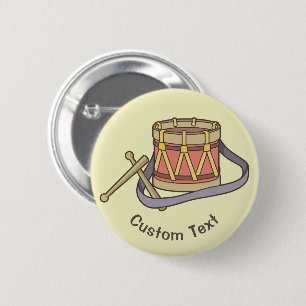 Chapa Redonda De 5 Cm Toy Drum