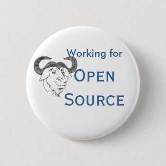 Chapa Redonda De 5 Cm Trabajo para Open Source