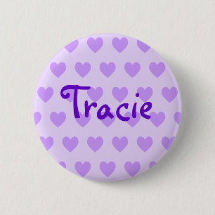 Chapa Redonda De 5 Cm Tracia en morado